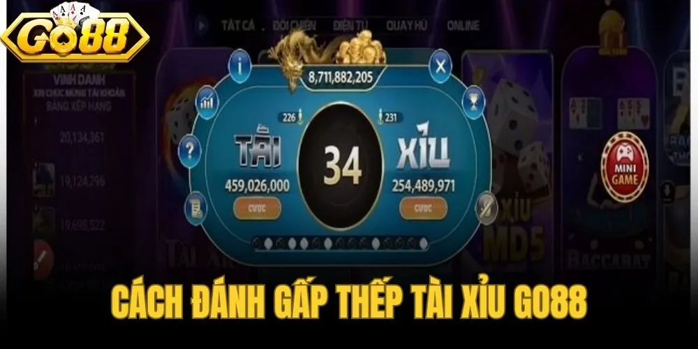 Cách Đánh Gấp Thếp Tài Xỉu Go88
