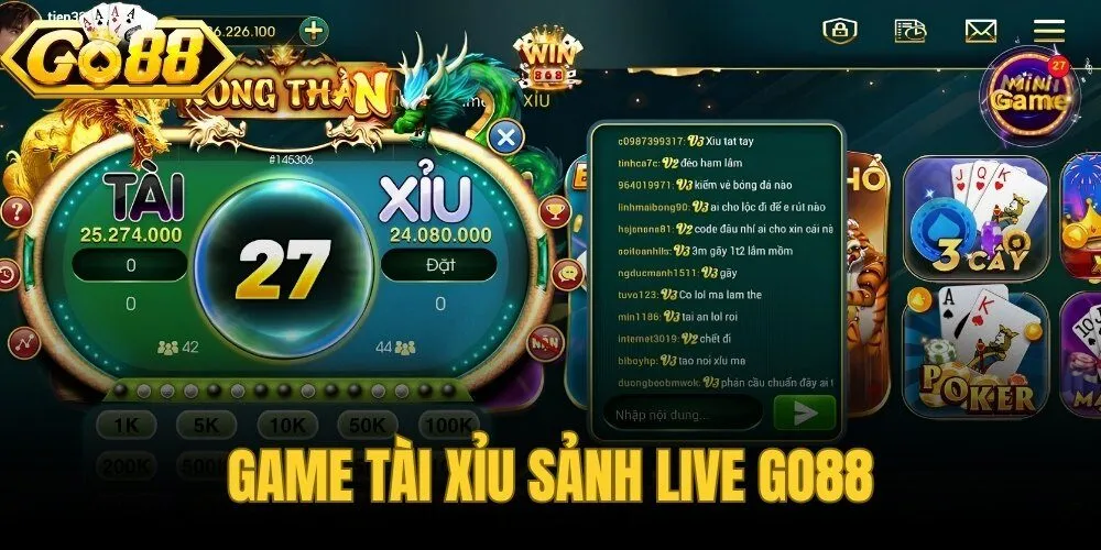 game tài xỉu sảnh live go88